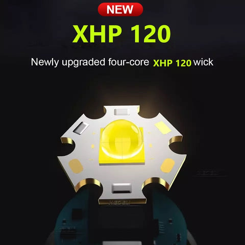Super XHP120 Most Powerful Led Flashlight