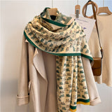 Dual Thick Winter Floral Pashmina Shawls and Cashmere Wraps