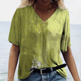Women's Short V Neck T-Shirts