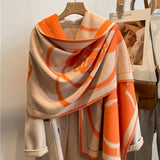 Dual Thick Winter Floral Pashmina Shawls and Cashmere Wraps