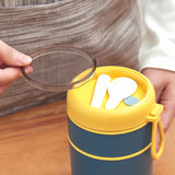 Mini Portable Food Thermal Jar With Spoon