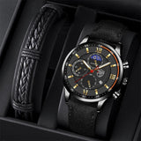 Men Sports Watch Stainless Steel Quartz