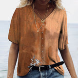 Women's Short V Neck T-Shirts