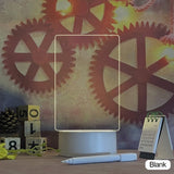 Creative LED USB Message Board with Pen / Night Light