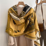 Dual Thick Winter Floral Pashmina Shawls and Cashmere Wraps