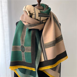 Dual Thick Winter Floral Pashmina Shawls and Cashmere Wraps