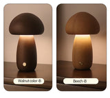 Cute Wooden Mushroom LED Lamp Light, Great for Bedside, Table Top or Children’s Room.