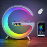 New Intelligent Bluetooth Speaker, Projection Lamp, Rechargeable Bedside Night Light, Sunrise, Wake-Up Lamp, Polar Atmosphere Table Lamp and Wireless