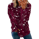 Women's O-neck Long Sleeve Tees Shirts