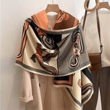 Dual Thick Winter Floral Pashmina Shawls and Cashmere Wraps