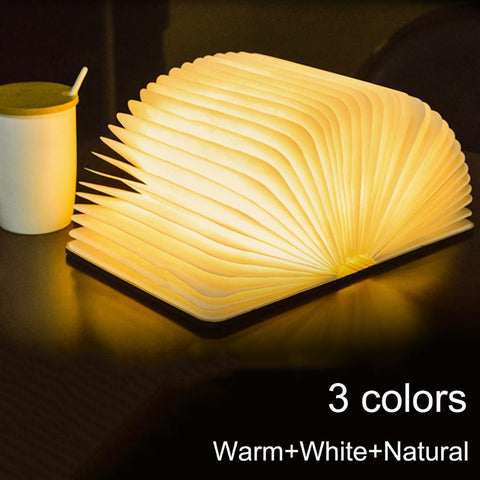 Led Book Shape Foldable Night Light