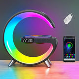 New Intelligent Bluetooth Speaker, Projection Lamp, Rechargeable Bedside Night Light, Sunrise, Wake-Up Lamp, Polar Atmosphere Table Lamp and Wireless