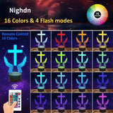 Jesus Cross 3D LED Night Light