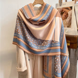 Dual Thick Winter Floral Pashmina Shawls and Cashmere Wraps