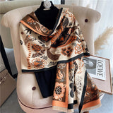 Dual Thick Winter Floral Pashmina Shawls and Cashmere Wraps