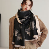Dual Thick Winter Floral Pashmina Shawls and Cashmere Wraps