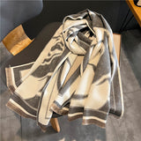 Dual Thick Winter Floral Pashmina Shawls and Cashmere Wraps