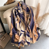 Dual Thick Winter Floral Pashmina Shawls and Cashmere Wraps