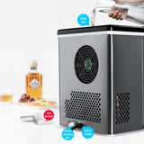 Hommoo Cube Ice Machine, Compact Portable Ice Maker with LCD Screen Display