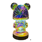 3D Firework Bear Light Luminous Bear Table Lamp or Night Light