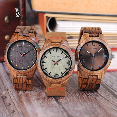 Zebra Luxury Wooden Watch