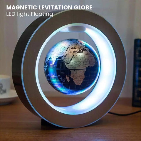 LED World Map Magnetic Levitation Floating