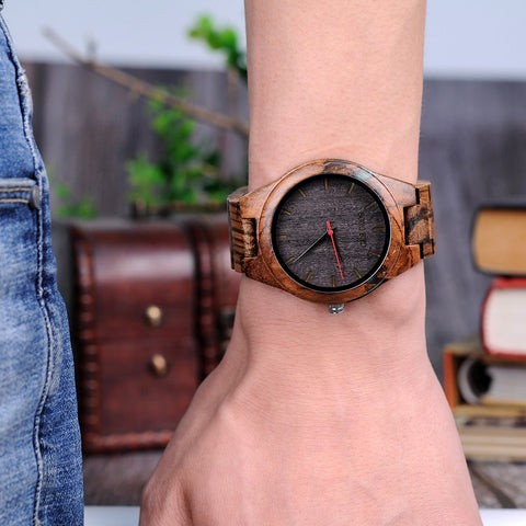 Zebra Luxury Wooden Watch