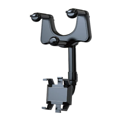Rotatable Adjustable Telescopic Rearview Mirror Phone & GPS Mount