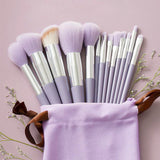 Professional makeup brush set