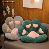 Plush Cat Paw Chair Pillows Child Seat Cushion