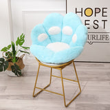 Plush Cat Paw Chair Pillows Child Seat Cushion