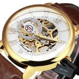 Men's Luxury Black Gold Skeleton Watches