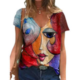 Women's Fun Summer Casual Oversized Print Shirt Top