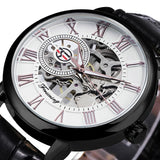 Men's Luxury Black Gold Skeleton Watches