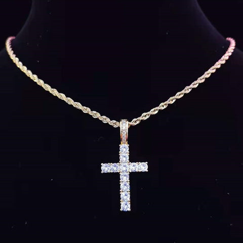 Iced out Cross Pendant