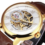 Men's Luxury Black Gold Skeleton Watches