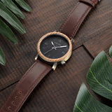 BOBO BIRD Wooden Metal Quartz Watch