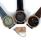 BOBO BIRD Wooden Metal Quartz Watch