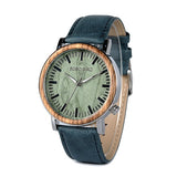 BOBO BIRD Wooden Metal Quartz Watch