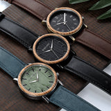 BOBO BIRD Wooden Metal Quartz Watch