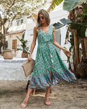 Bohemia Sleeveless Floral Print Summer Dresses