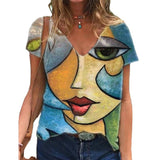 Women's Fun Summer Casual Oversized Print Shirt Top