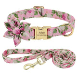 Personalised Collar and Lead Set