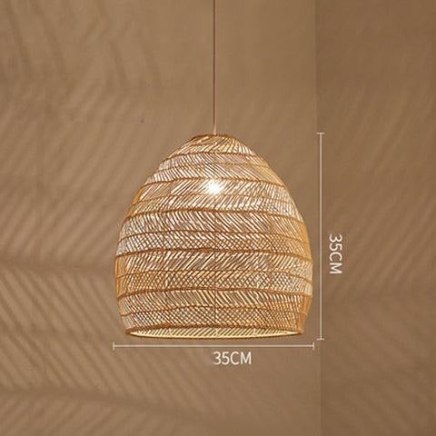 HAVEN HAND WOVEN RATTAN LED PENDANT LIGHT