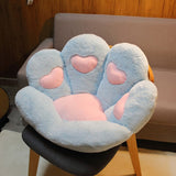 Plush Cat Paw Chair Pillows Child Seat Cushion