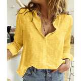 Women's  Cardigan Blouse Lapel Top