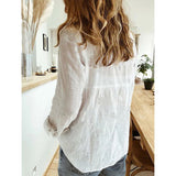 Women's  Cardigan Blouse Lapel Top