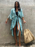 Tie Dye Kimono Beachwear Bathing Suit Cover Up