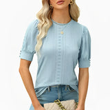 Women's Solid Blouses for Summer