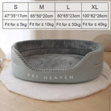 Large Pet Dog Bed Soft Warm Removable Washable High Back Mattress Puppy Mat L